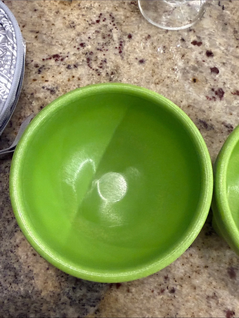 New green Salsa bowls set of 2